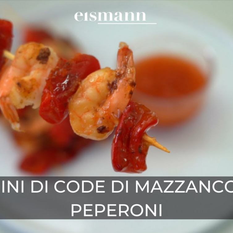 Ricetta eismann: Spiedini di mazzancolle e peperoni