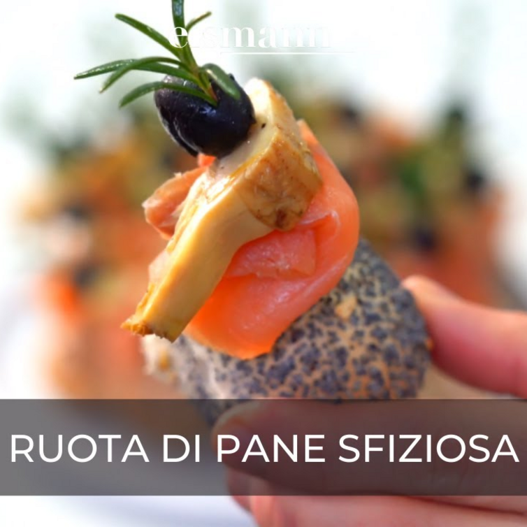 Antipasto di Natale: Ruota di pane sfiziosa